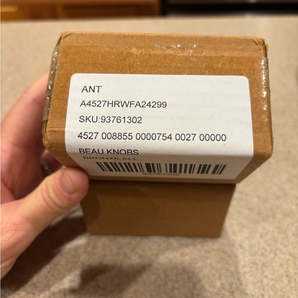 NEW Anthropologie Gold Beau Bow Dresser Cabinet Knobs Set of 2 - Picture 4 of 5